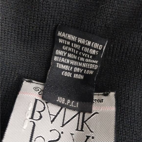 JOSEPH A. BANK! RICH BLACK 100% PIMA COTTON V-NECK PULLOVER SWEATER! SZ L - Picture 7 of 8